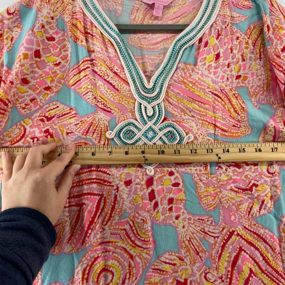 Lilly Pulitzer Harlow Embroidered Tunic Dress Sz Small - Picture 5 of 9